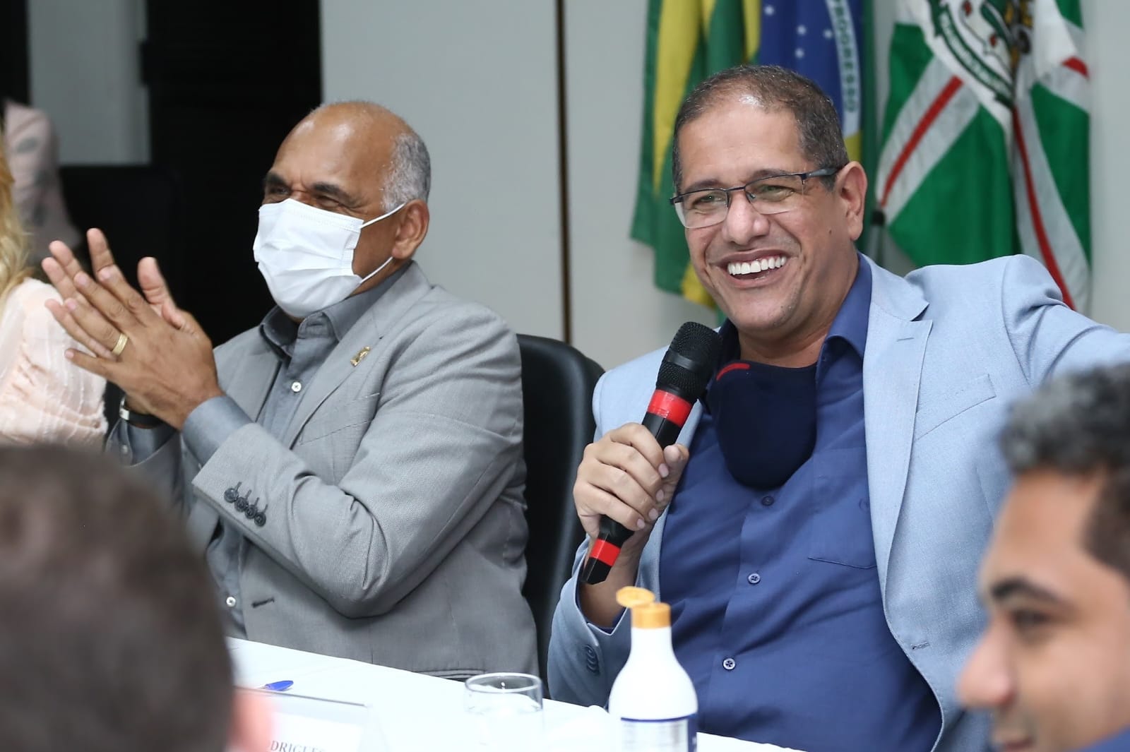 Prefeito Rogério Cruz e deputado federal Jeferson Rodrigues | Foto: Fernando Leite/Jornal Opção
