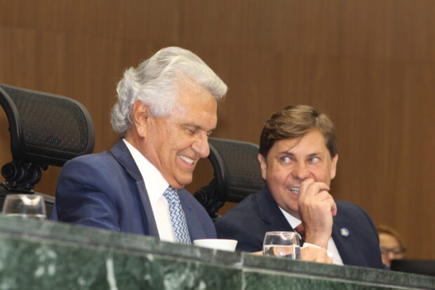 Governador Ronaldo Caiado. e Bruno Peixoto/UNIÃO BRASIL (UB)/Foto.Leoiran/Opcao