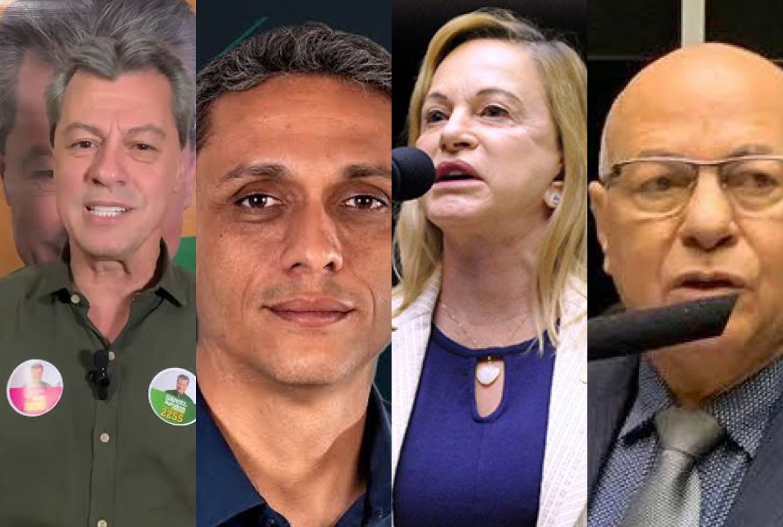 Daniel Agrobom, Gustavo Gayer, Magda Mofatto e Professor Alcides | Foto: divulgação