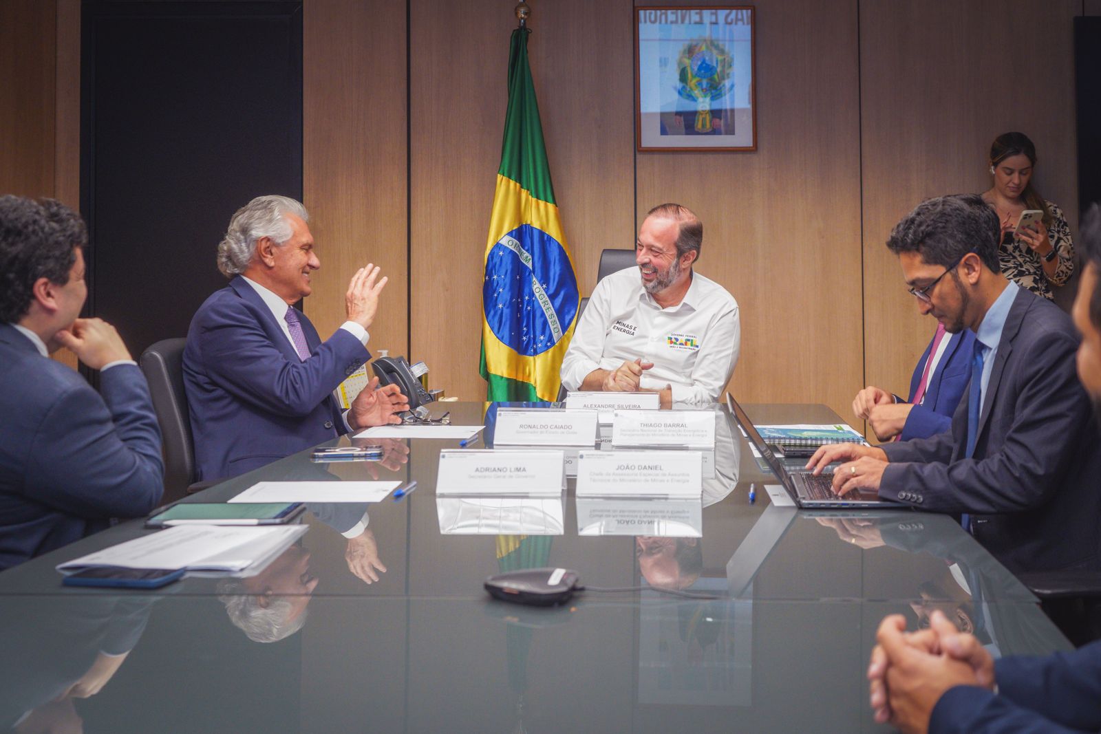 Caiado e o ministro Silveira | Foto: Hegon Corrêa
