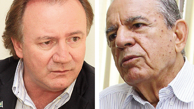 O empresário Júnior Friboi é o adventício que chegou acreditando que poderia desbancar a maior legenda do PMDB de Goiás, o ex-governador Iris Rezende | Fotos: Fernando Leite/Jornal Opção