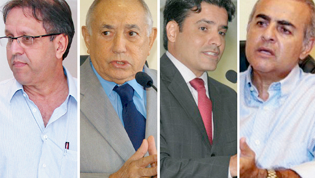 Marcelo Miranda, Siqueira Campos, Marcelo Lelis e Paulo Mourão: cada um está se mexendo ao seu modo para outubro | Fotos: Fotos: Assembléia Legislativa/TO