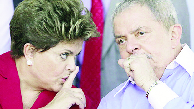 Dilma Rousseff e Lula da Silva: a primeira radicalizou o apoio às ditaduras; o segundo mantinha relação positiva com George W. Bush