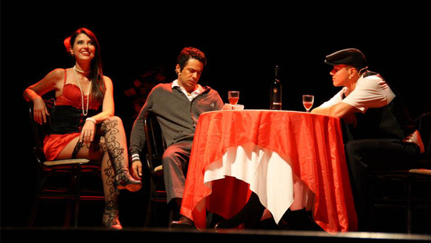 Atores Mari Peixoto, Marcio Henry e Fernando Nasser | Foto: Divulgação