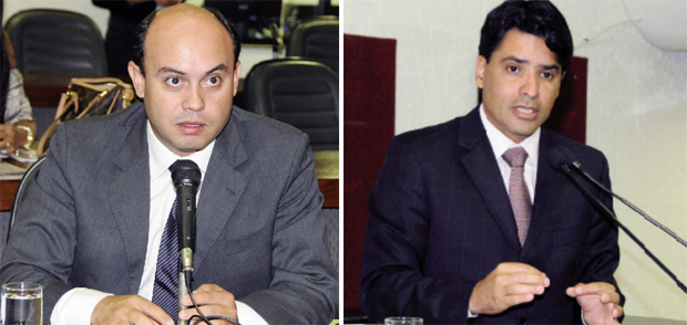 Governador interino Sandoval Cardoso (à esquerda): favorito natural. Deputado Marcelo Lelis: ele poderá convencer governistas? | Foto: Diretoria de Comunicação