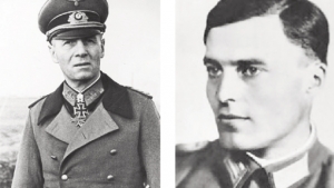Erwin Rommel e Claus von Stauffenberg: eles conspiraram contra Hitler / Fotos: Wikipédia Commons