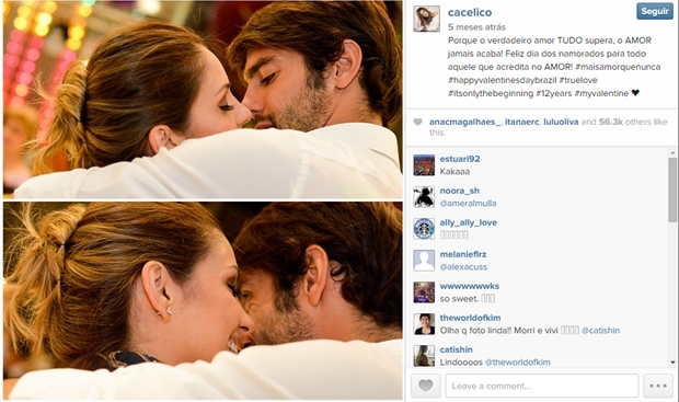Foto postada por Carol, no Dia dos Namorados (foto: reprodução/Instagram)
