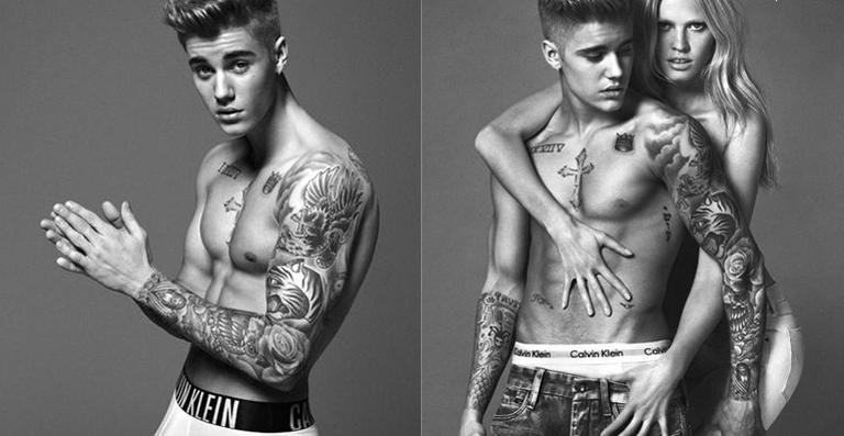 Fotos: Divulfação/ @calvinklein / @justinbieber