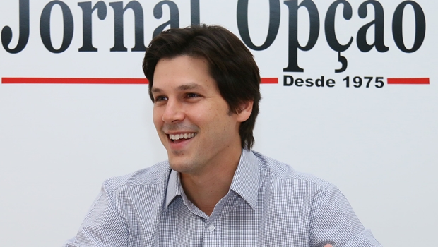 Daniel Vilela durante entrevista ao Jornal Opção em 2014 | Foto: Fernando Leite