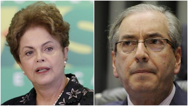 Aparentemente, Dilma Rousseff parece ter perdido ainda mais terreno na briga particular com Eduardo Cunha, com a demissão do ministro Cid Gomes; mas quem ficou exposto, de fato, foram a Câmara e seu presidente | Fotos: Eraldo Peres/AP e Agência Brasil