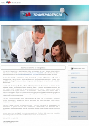 As contas e receitas da Ordem estão disponíveis no Portal. Além disso, informações como origem e destino da receita podem ser consultadas