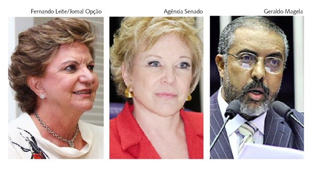 Lúcia Vânia, Marta Suplicy e Paulo Paim: três senadores que caminham para se filiar ao PSB. Querem uma alternativa política | Fotos: Fernando Leite/Jornal Opção, Agência Senado e Geraldo Magela