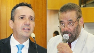 Vereadores Geovani Antônio (do PSDB, à esquerda) e Paulo Magalhães (SD) | Fotos: Câmara de Goiânia