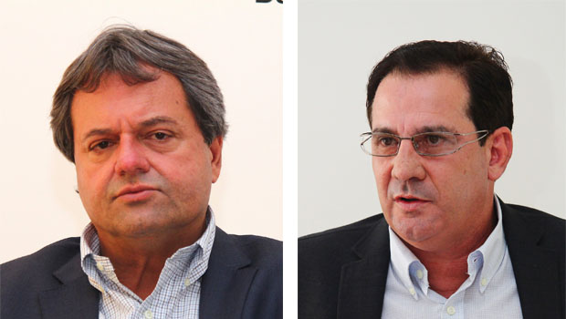 Jayme Rincón e Vanderlan Cardoso: a eleição de um deles em Goiânia pode cacifar o candidato de Marconi Perillo para o governo em 2018. Enfraquecendo Iris Rezende, reduzirá a força de Caiado | Fotos: Fernando Leite / Jornal Opção