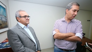 José Eliton aproveitou a oportunidade para responder algumas demandas do prefeito de Trindade para a cidade | Foto: Fernando Leite / Jornal Opção