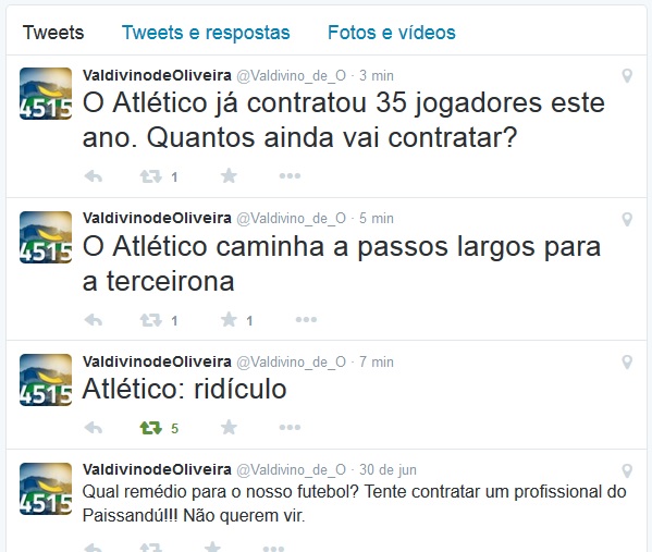 Resenha - Twitter Valdivino