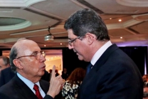 Henrique Meirelles com Joaquim Levy