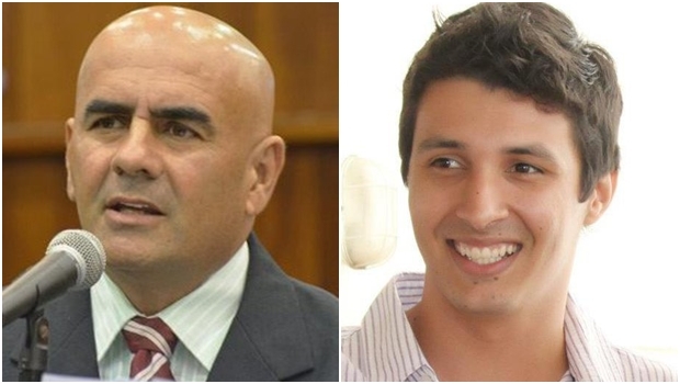 Deputado estadual Paulo Cezar Martins e presidente da Juventude do PMDB, Pablo Rezende | Fotos: reprodução / Facebook / Alego