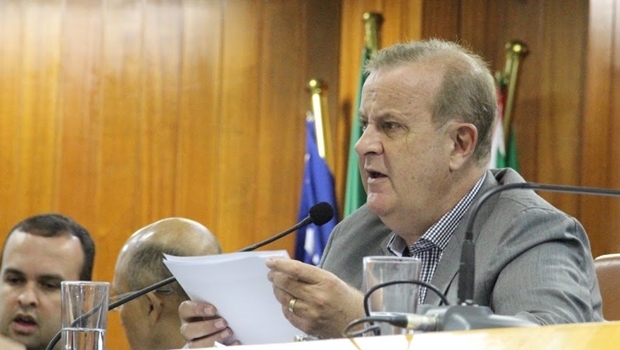 Prefeito Paulo Garcia (PT) durante prestação de contas na Câmara Municipal de Goiânia Foto: Alberto Maia/Câmara