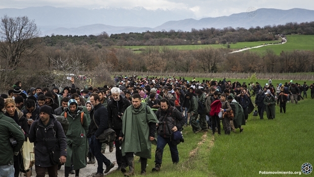 Idomeni, Grécia – No dia internacional do Refugiado, comemorado hoje (20), Nações Unidas revelam que número de pessoas deslocadas por conflitos no mundo chega a 65 milhões o maior já registrado | Foto: Manu Gomez/ Fotomovimiento (14/03/2016)