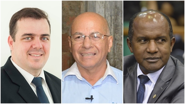 Candidatos Gustavo Mendanha, Professor Alcides e Marlúcio Pereira | Fotos: reprodução/ Assembleia Legislativa