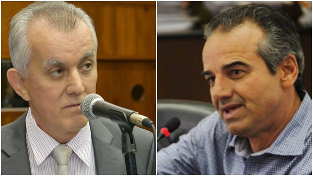 Victor Priori e o prefeito Humberto Machado: DEM e PMDB juntos em Jataí. Ou nem tanto | Fotos: reprodução/ Alego/ Prefeitura de Jataí