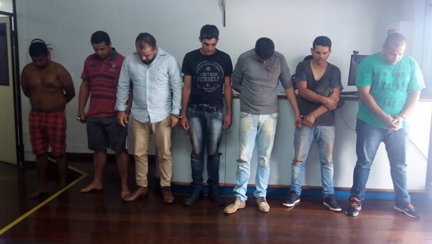 Presos foram encaminhados à Polícia Federal | Foto: Polícia Civil
