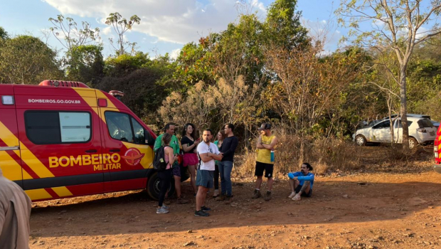 Bombeiros resgatam grupo que fazia trilha e sofreu ataque de abelha. | Foto: divulgação.