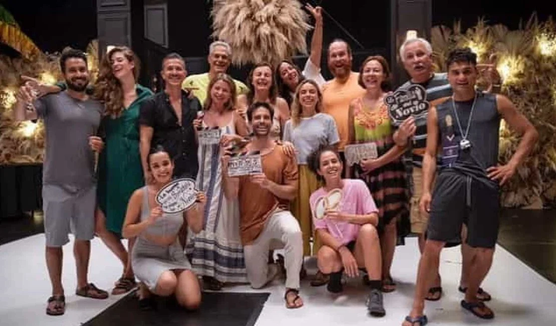 Elenco de Carrossel atual durante as gravacoes do filme Carrossel