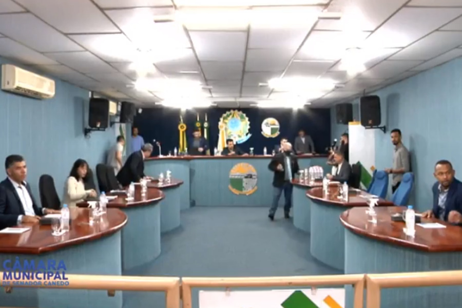 Câmara Municipal de Senador Canedo | Foto: reprodução/vídeo