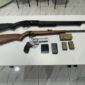 Armas apreendida na casa do suspeito de estuprar advogada | Foto: PC-GO