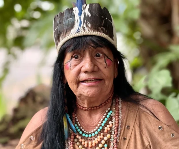 Myrrhamm, cacique e advogada indígena dos Kayapó do Sul